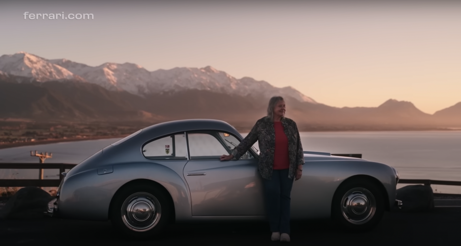 Amanda with the Ferrari 166 Inter